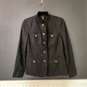 Style & Co. Linen Black Blazer